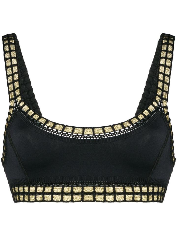 Kiini Cha Cha Scoop Bikini Top - Black
