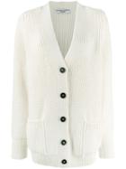 Katharine Hamnett London Bennie Button Up Cardigan - White