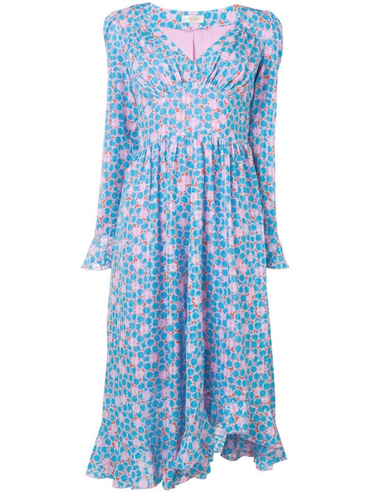 Stine Goya Freesia Printed Dress - Blue