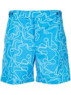 Frescobol Carioca Aerial Swim Shorts - Blue