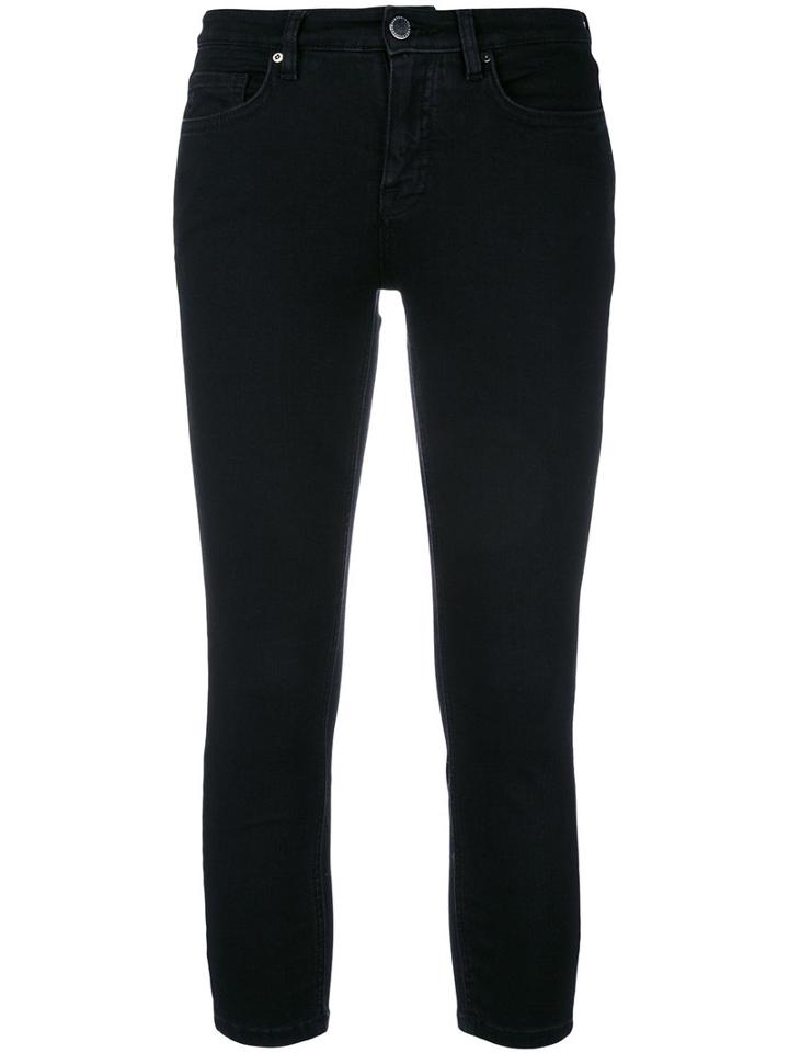 Victoria Victoria Beckham - Skinny Cropped Jeans - Women - Cotton/polyester/spandex/elastane - 28, Black, Cotton/polyester/spandex/elastane