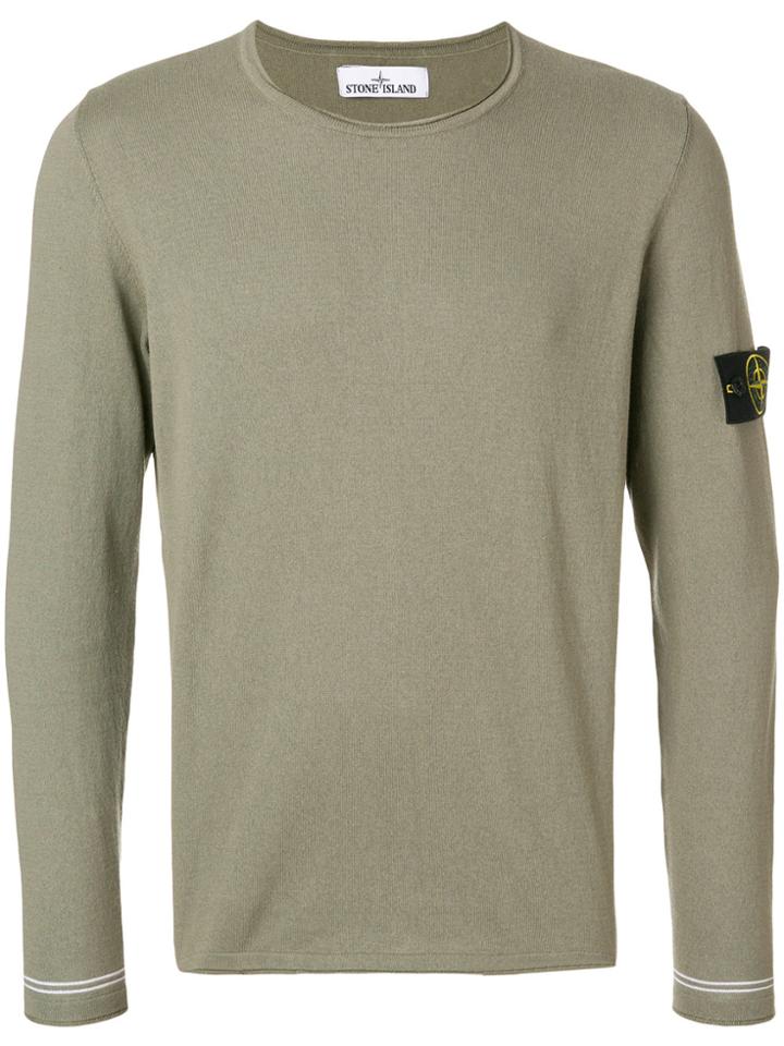 Stone Island Round Neck Jumper - Green