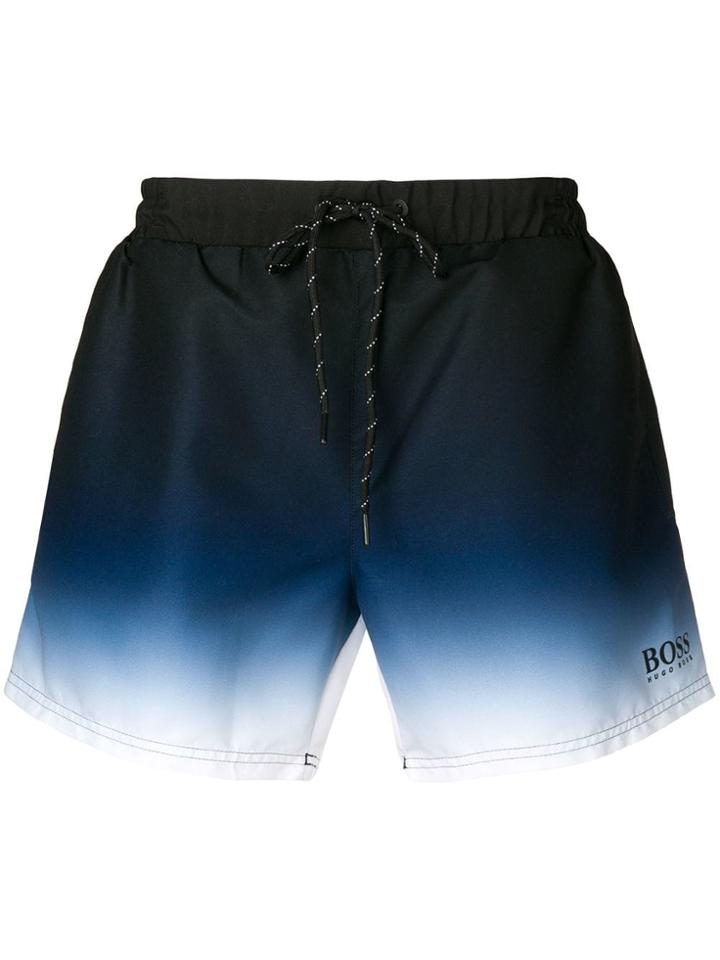 Boss Hugo Boss Tonal Gradient Swim Shorts - Black