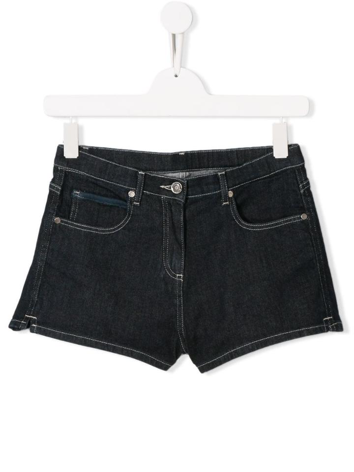 Douuod Kids Teen Dark Wash Denim Shorts - Blue