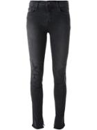 J Brand Distressed Skinny Jeans, Women's, Size: 27, Grey, Cotton/elastodiene/polyester
