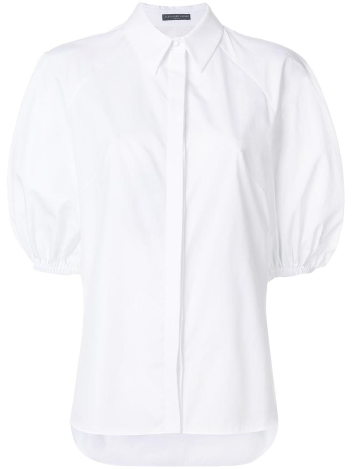 Alexander Mcqueen Bishop Sleeve Blouse - White