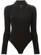John Galliano Vintage 80s Polo Zipped Body - Black