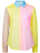 Comme Des Garçons Colour Block Shirt - Pink