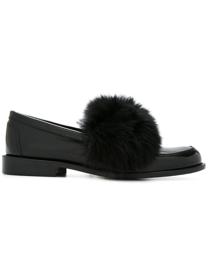 Joshua Sanders Foxy Black Slippers