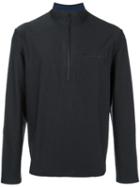 A.p.c. Zipped Neck Sweatshirt, Men's, Size: Large, Grey, Polyester/spandex/elastane