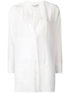 Agnona Bi-material Cardigan - White