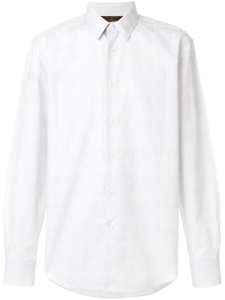 Ermenegildo Zegna Couture Subtle Checkered Shirt - White