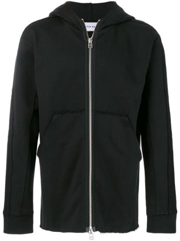 Martin Asbjorn Zipped Panelled Hoodie - Black
