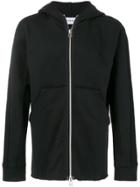 Martin Asbjorn Zipped Panelled Hoodie - Black