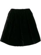 Fendi - Quilted Skirt - Women - Silk/polyester/viscose - 44, Black, Silk/polyester/viscose