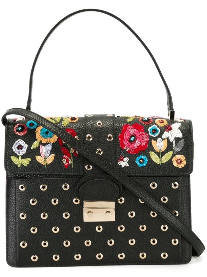 Red Valentino Floral Embroidery Satchel