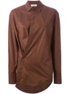 A.f.vandevorst 152 Condor Shirt, Women's, Size: 38, Brown, Cotton/polyurethane