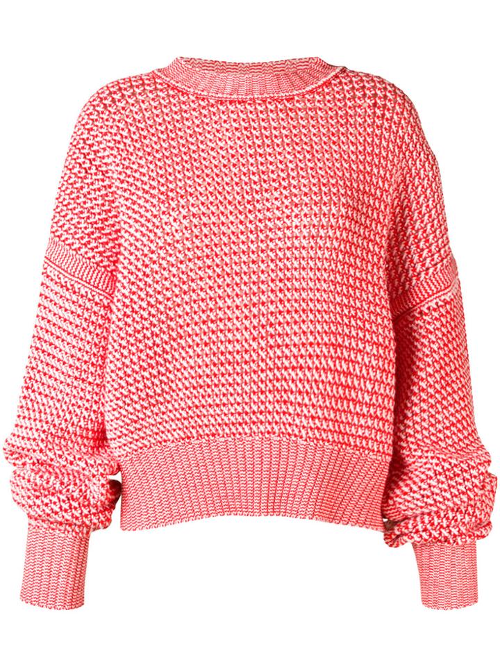 Jil Sander Oversized Crew-neck Jumper - Red