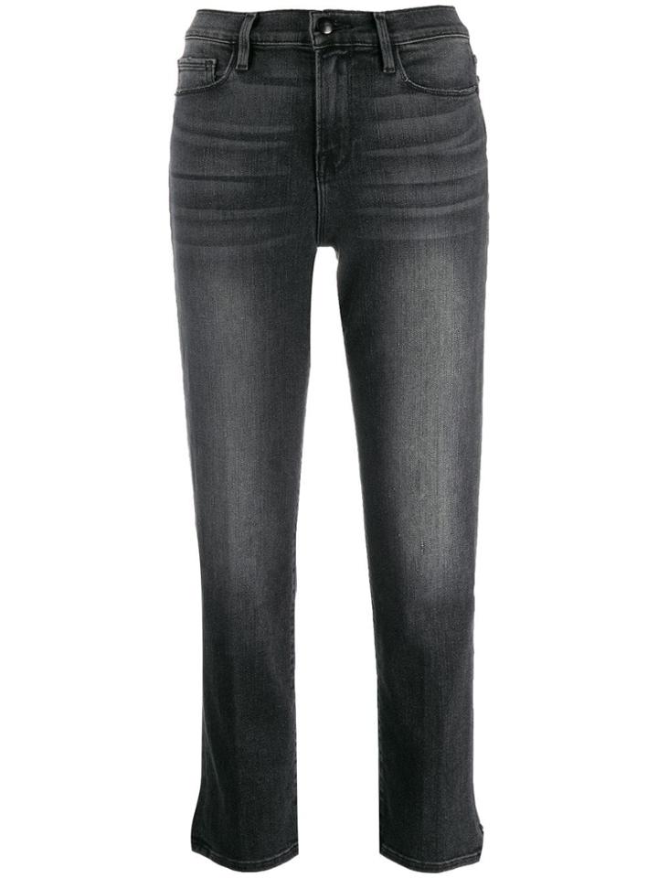 Frame Walters Cropped Skinny Jeans - Black