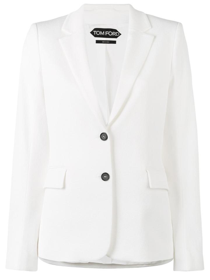 Tom Ford Single Breasted Jacket - White