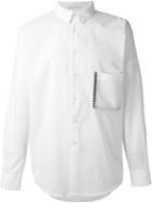 Lucio Vanotti Patch Pocket Shirt, Men's, Size: 5, White, Cotton