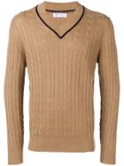 Brunello Cucinelli Cable Knit Jumper - Brown