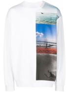 Calvin Klein Jeans Surf Print Sweater - White