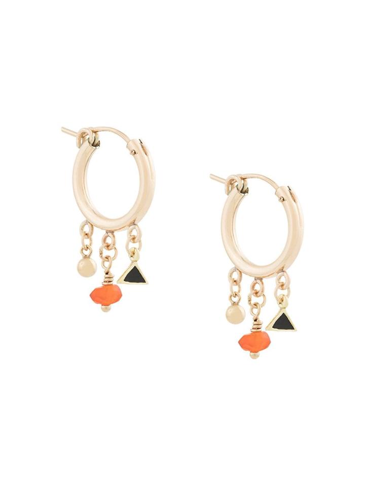 Petite Grand Arid Tassle Hoops - Metallic