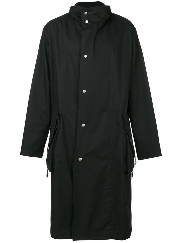 Maison Margiela - Button Up Trench Coat - Men - Cotton/polyurethane/viscose - 52, Blue, Cotton/polyurethane/viscose