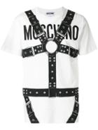 Moschino - Logo And Harness Print T-shirt - Men - Cotton - 46, White, Cotton