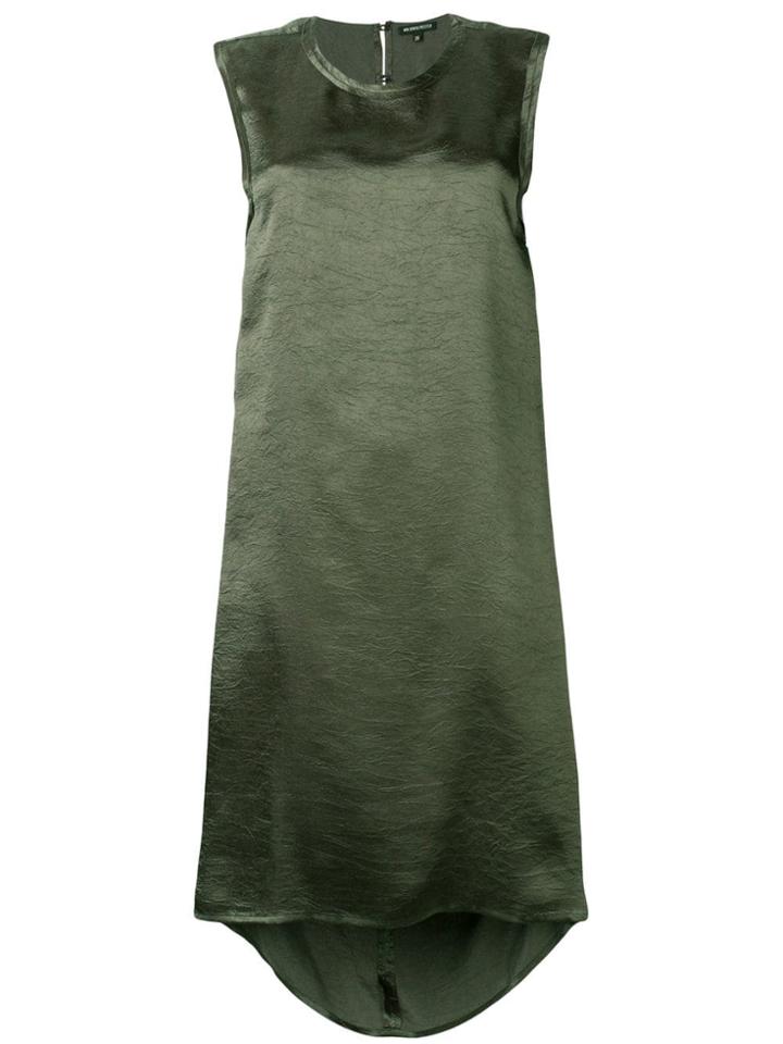 Ann Demeulemeester Sleeveless Midi Shift Dress - Green