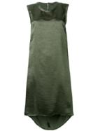 Ann Demeulemeester Sleeveless Midi Shift Dress - Green
