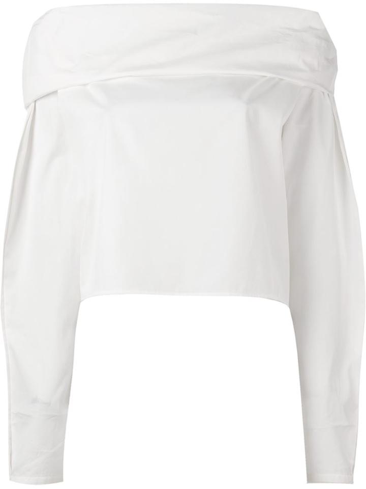 Lemaire Off Shoulder Cuffed Blouse