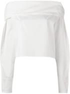 Lemaire Off Shoulder Cuffed Blouse