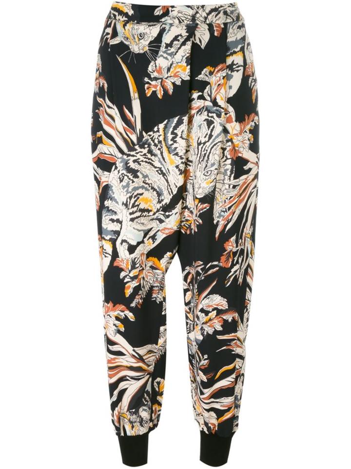 Stella Mccartney 'joey' Cat Print Trousers
