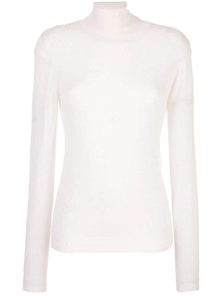 Adam Lippes Roll Neck Sweater - White