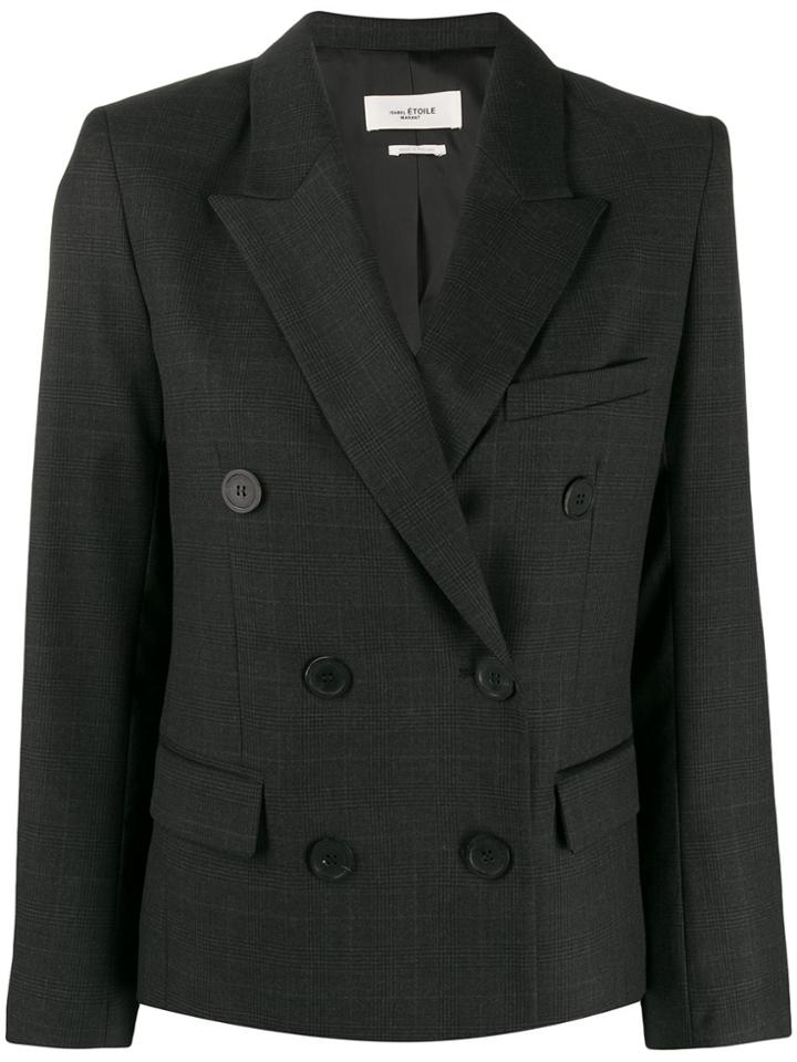 Isabel Marant Étoile Double-breasted Checked Blazer - Grey