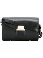Furla Amazzone Crossbody Bag, Women's, Black, Calf Leather/viscose/nylon