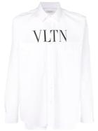 Valentino Logo Button Down Shirt - White