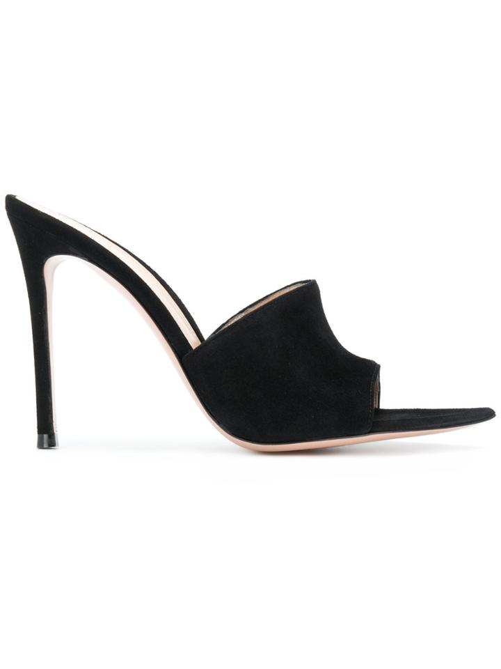 Gianvito Rossi Elongated To Mules - Black