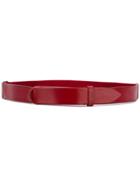 Orciani Plain Thin Belt - Red