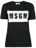 Msgm - Logo T-shirt - Women - Cotton - M, Black, Cotton