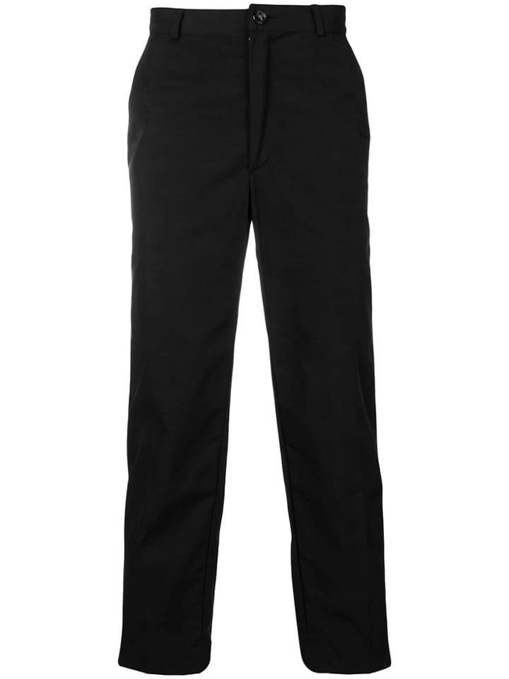 Andrea Crews Cropped Tapered Trousers - Black