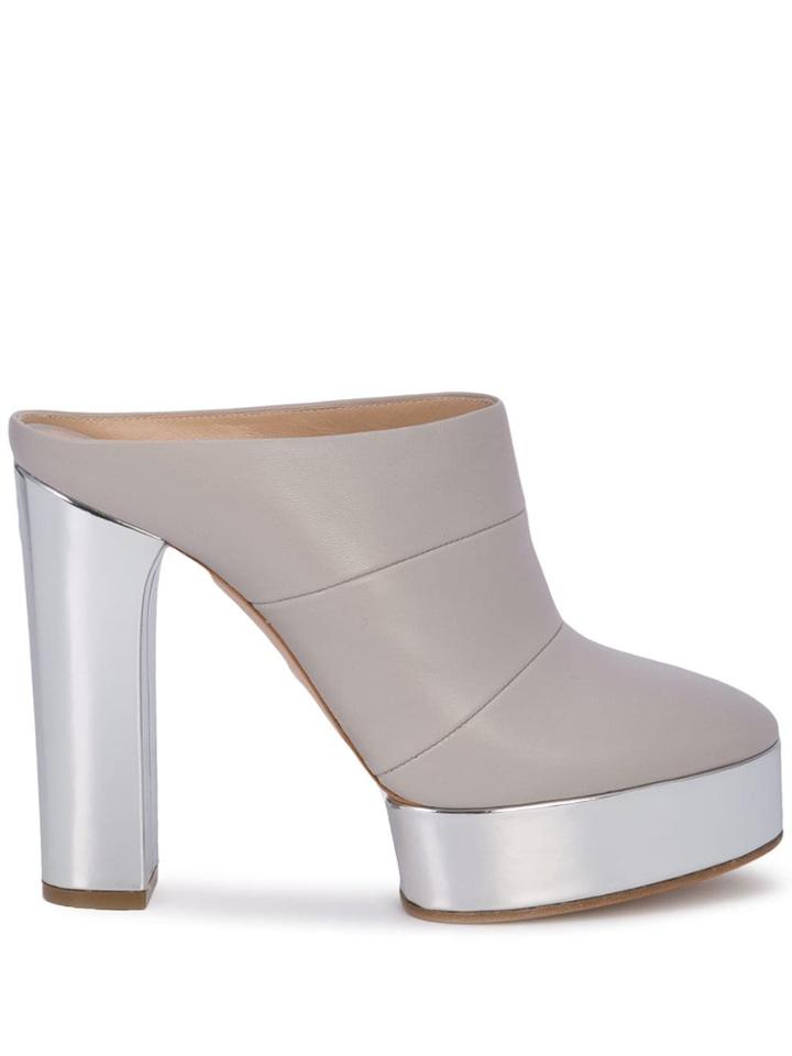 Casadei Slip-on Mules - Grey
