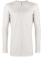 Devoa Layered Long Sleeve T-shirt - Grey