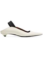 Proenza Schouler White 20 Glossy Leather Slingback Pumps