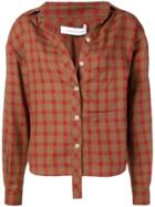 Walk Of Shame Relaxed Check Shirt - Brown