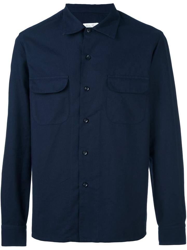Salvatore Piccolo 'bryan' Shirt, Men's, Size: 42, Blue, Cotton
