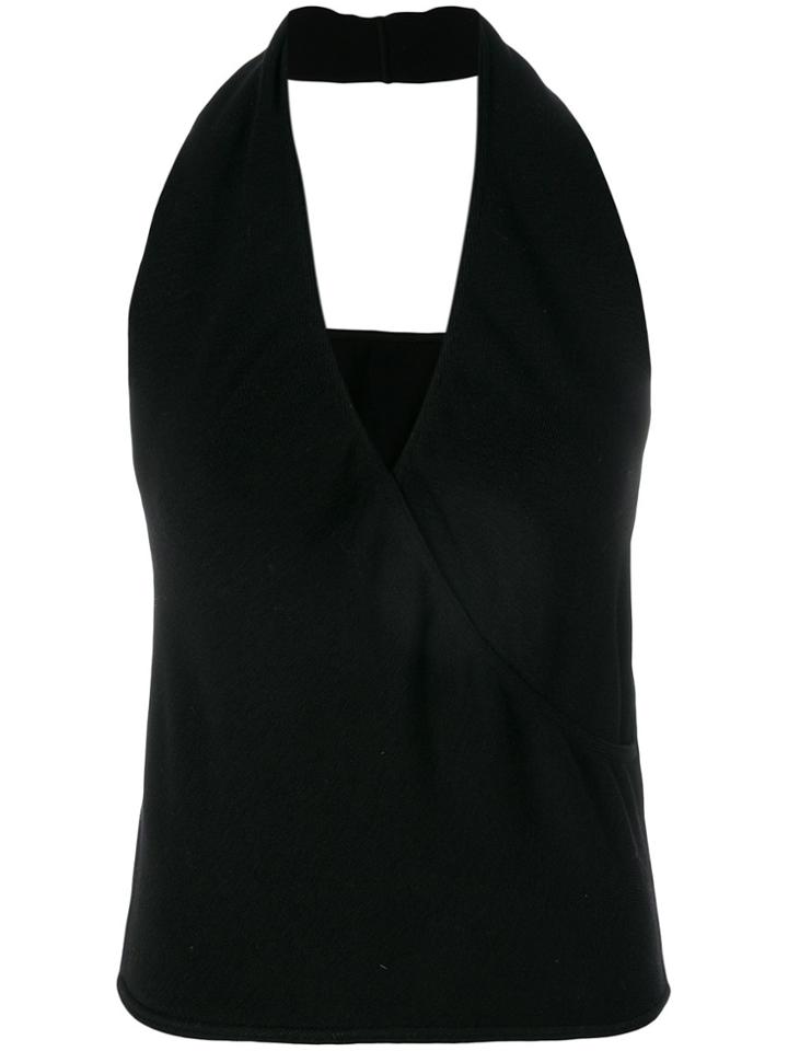 Alaïa Vintage Slim Halterneck Blouse - Black