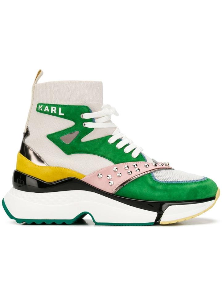 Karl Lagerfeld Aventur Hi-top Sneakers - Green